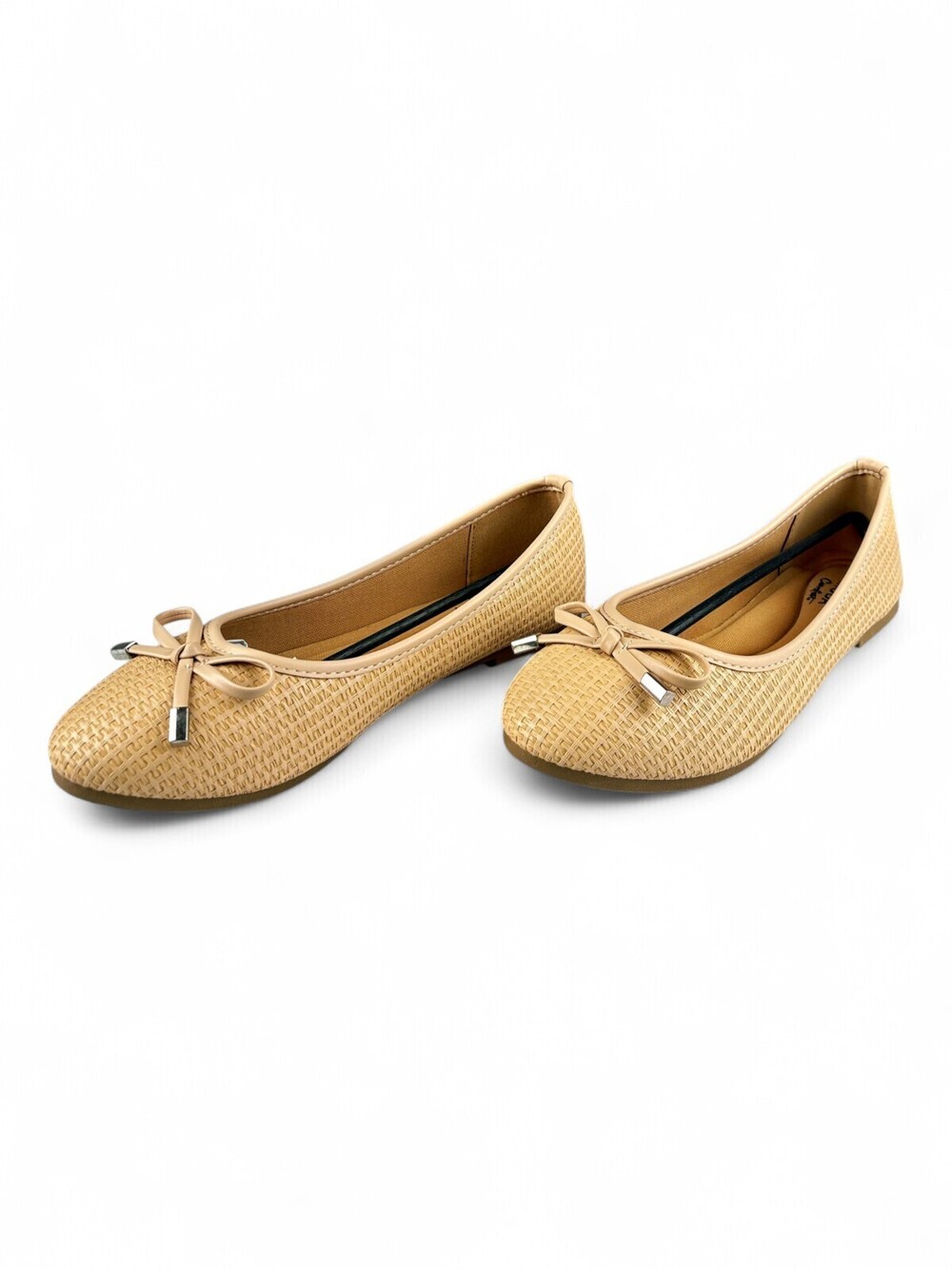 Top Moda Comfort Beige Woven Ballet Flats - Women's 7